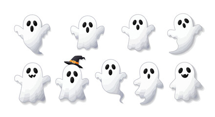 ghostly white specters, floating poltergeists, mischievous apparitions, ethereal spirits, incorporeal entities, mysterious phantoms, translucent wraiths, elusive phantasms, spectral silhouettes, other