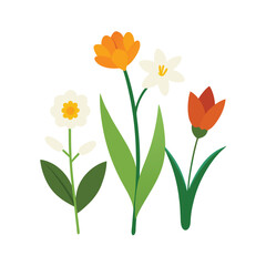 Fototapeta premium bouquet of yellow tulips