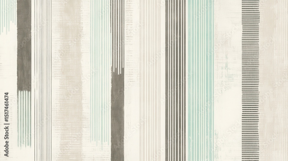 Poster abstract textile pattern with vertical stripes and textures indoors