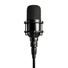 Unleash your voice Studio microphone capturing intimate performances in on transparent background