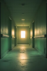 empty mysterious corridor