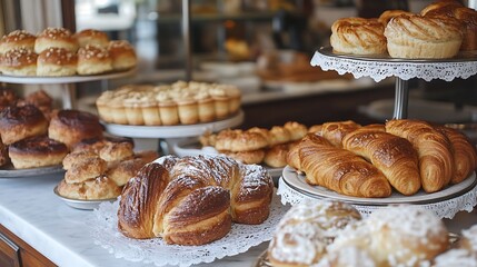 A quiet and elegant bakery with a hand-painted sign and old-world charm