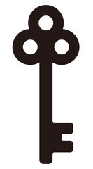 シンプルな鍵のベクターイラスト