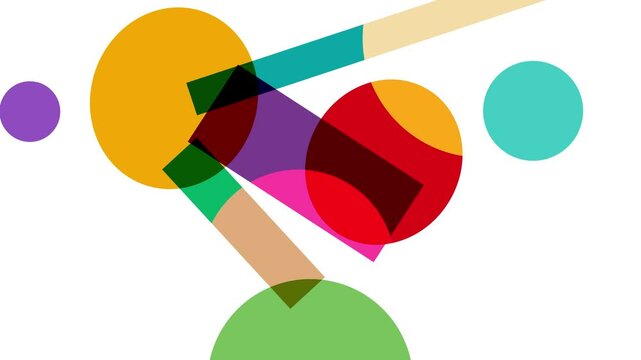 Modern abstract design with overlapping geometric shapes