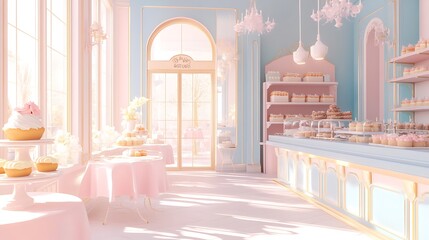 A romantic bakery with an air of sophistication and freshly baked delicacies