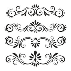 ornament Vintage Decorative Floral Elements, ai generated	
