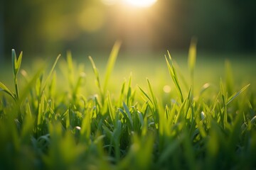 Grass background, shallow DOF view