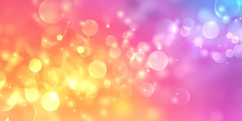Abstract pastel bokeh background with bright lights