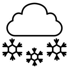 Snowing Vector Icon