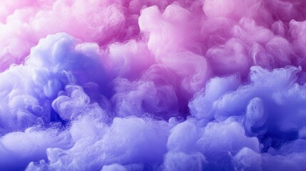 Dreamy pink and purple cloudscape with soft fluffy textures