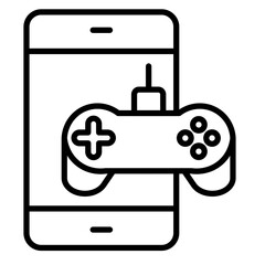 Mobile Game Vector Icon