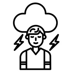 Depression Vector Icon
