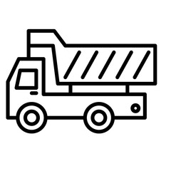 Dumper Truck Vector Icon