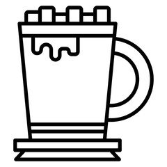 Cup Of Hot Chocolate Vector Icon