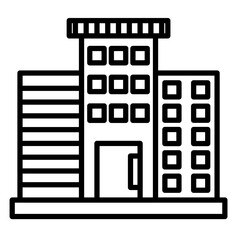 Obraz premium Building Vector Icon