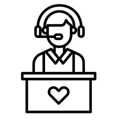 Customer Service Vector Icon
