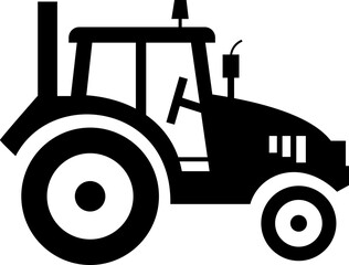 Tractor Icon Design with Editable Stroke. Suitable for Infographics, Web Pages, Mobile Apps, vector illustration. Agricultural tractor - transport for farm in flat style. on transparent background