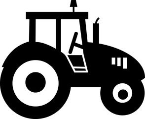 Tractor Icon Design with Editable Stroke. Suitable for Infographics, Web Pages, Mobile Apps, vector illustration. Agricultural tractor - transport for farm in flat style. on transparent background