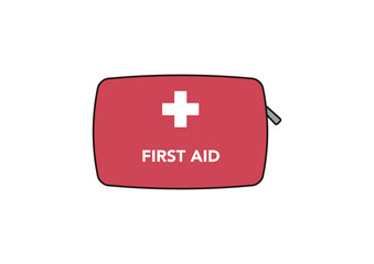 救急セットポーチのイラスト・正面