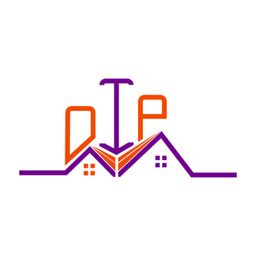 OIP Real State logo design, OIP simple and modern logo. OIP luxurious alphabet design