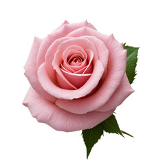 pink rose isolated on white