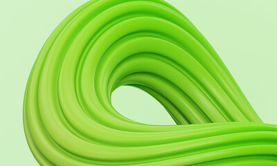 green 3d abstract shape background