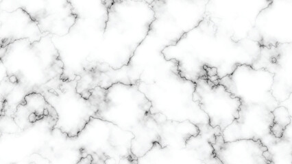 Close-Up White Marble Background with Subtle Black Veins