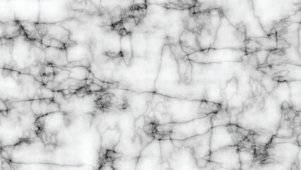 White Marble Texture with Bold Black Veins and Natural Stone Pattern