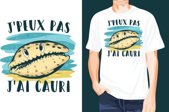 Cauri shell t-shirt design