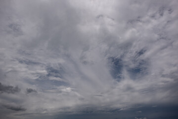 Obraz premium Dark sky with stormy clouds. Dramatic sky rain,Dark clouds before a thunder-storm,clouds before rain