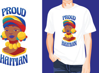 Proud Haitian t-shirt design unique idea