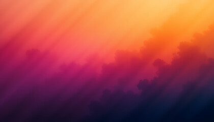 Vibrant Sunset Sky Abstract Cloudscape in Hues of Orange, Pink, and Purple