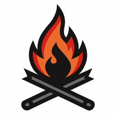 vector fire icon
