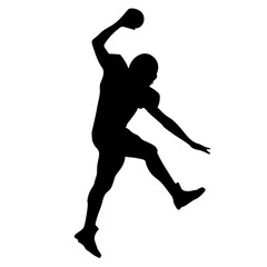 American football player silhouette