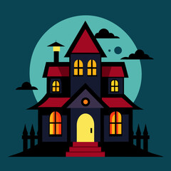house in the night