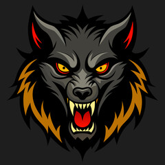 wolf head mascot