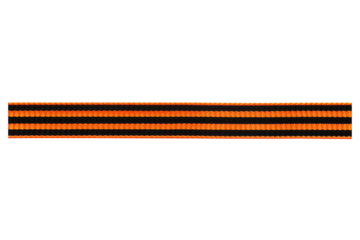 Striped Saint George ribbon close-up