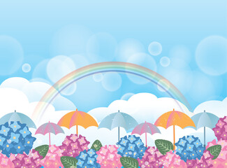 Fototapeta premium 夏の梅雨の季節