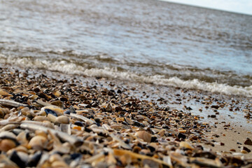 Am Strand von Blavand in Dänemark