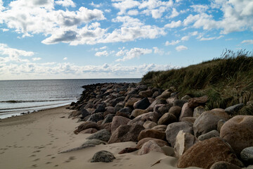 Am Strand von Blavand in Dänemark