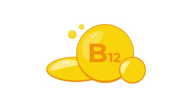 Vitamin B and B12 with green screen and white background