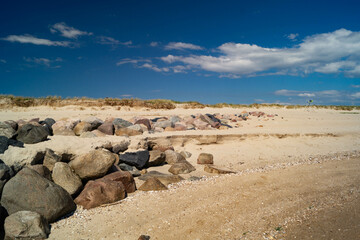 Am Strand von Blavand in Dänemark