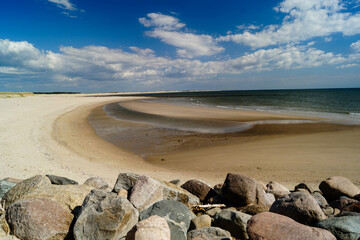 Am Strand von Blavand in Dänemark