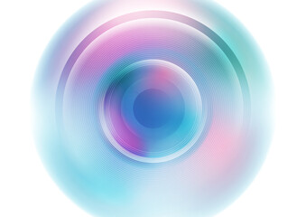 Blue pink smooth minimal liquid gradient abstract concept background with circular lines. Vector geometric design