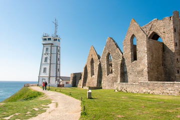 Phare de la Pointe St Mathieu en Bretagne, Finistère sud