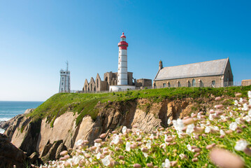 Phare de la Pointe St Mathieu en Bretagne, Finistère sud