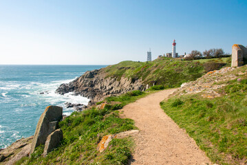 Phare de la Pointe St Mathieu en Bretagne, Finistère sud