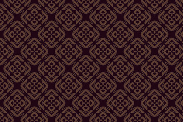 Seamless pattern with hand-drawn floral motifs. Ideal for fabrics, greeting cards, and wrapping paper.