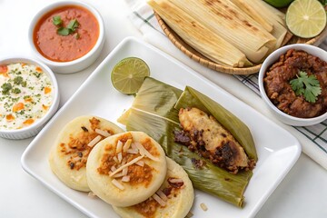 There are also bowls of food on the table