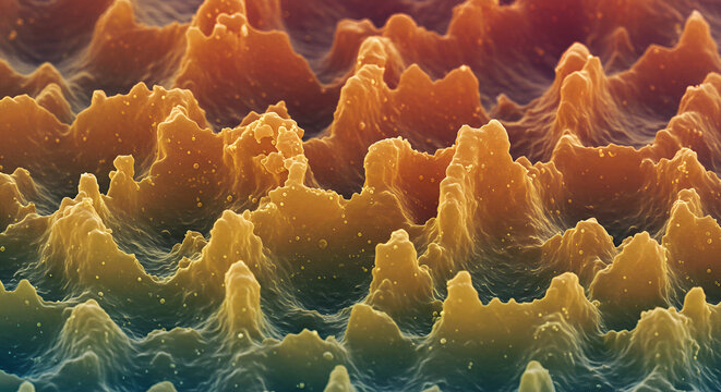 Atomic Force Microscopy Image of Polymer Surface